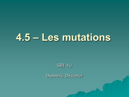 3.6 – Mutations