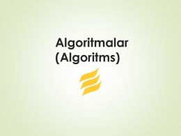 Algoritms - enverbagci.net