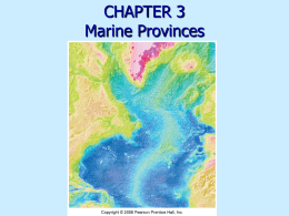 Chapter 3: Marine Provinces
