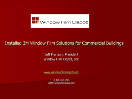 Installed 3M Film Solutions - Security Window Film Storefront