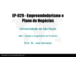 Empreendedorismo 1 - Prof. José Dornelas