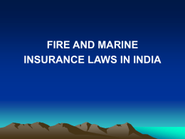 5) fire and marine insurance laws