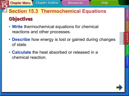 thermochemical equation