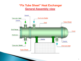 “Fix Tube Sheet” Heat Exchanger General
