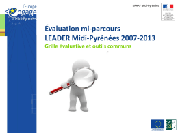 Présentation de l`Evaluation Leader a mi parcours 2007 2013 en