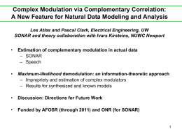 Complex Modulation via Complementary Correlation