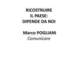 MARCO POGLIANI – Comunicare - Associazione Umberto Ambrosoli