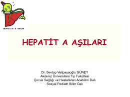 hepatit a eğitim sunusu