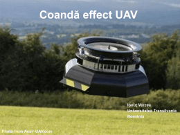 Coandă effect UAV - COST 804 Training School