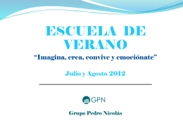 Diapositiva 1 - Grupo Pedro Nicolás
