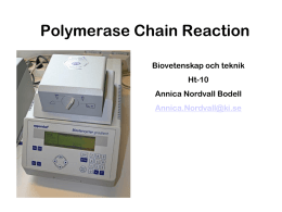 Biovetenskap och teknik PCR
