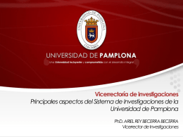 Movilidad 2013 - Universidad de Pamplona