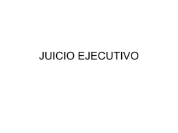 JUICIO EJECUTIVO - Poder Judicial Tucumán
