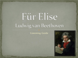 F&uuml;r Elise Ludwig van Beethoven