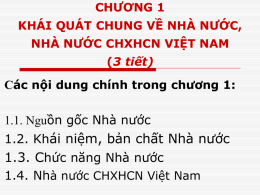 Chuong 1. Khai quat chung ve Nha nuoc