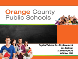 OCPS Capital School Bus Replacement 2012-13