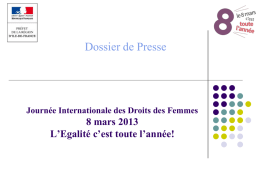 Dossier de Presse format ppt - Préfecture de Paris et d`Ile-de