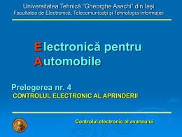 PRELEGEREA nr. 4 - Universitatea Tehnică Gheorghe Asachi