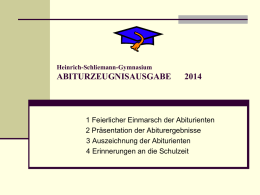Gesamtergebnis Abitur 2014 - Heinrich Schliemann Gymnasium