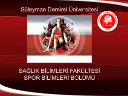 Slayt 1 - Süleyman Demirel Üniversitesi