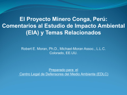 (EIA) y temas relacionados - Cajamarca