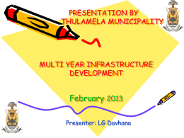 Thulamela_Infrastructure Development