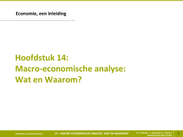 Macro-economische analyse: Wat en Waarom?