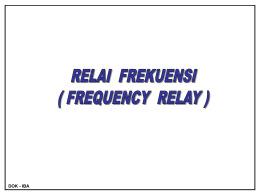 ppt &ndash; RELAI FREKUENSI