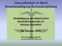 Vortrag Dr. Peter Vogt - Bayerischen Schulräteverband
