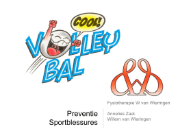 Preventie Sportblessures Fysiotherapie W van Wieringen Annelies