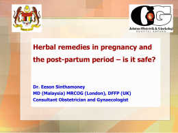 herbal remedies lecture