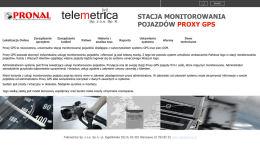Prezentacja systemu - Telemetrica Sp. z oo Sp. k.