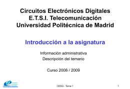 Transparencias del Capítulo 1 - Universidad Politécnica de Madrid