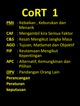 CoRT 1