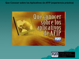 Que Conocer sobre los Aplicativos de AFIP (experiencia práctica)