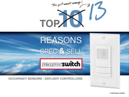 PPT - Sensor Switch