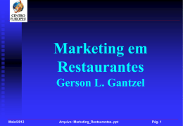 Maio/2012 Arquivo: Marketing_Restaurantes Pág. 3