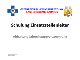 JHV Abwicklung - Landesverband Kärnten