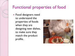 Functional properties of food pgs 36-38