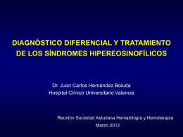 eosinofilia idiopatica - SAHH - Sociedad Asturiana de Hematología