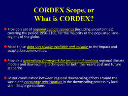 CORDEX scope