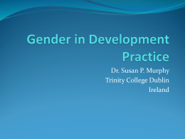 Gender in Development Practicexxx