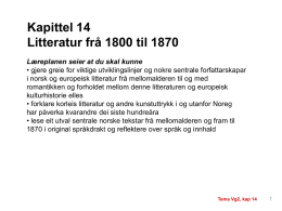 Litteratur frå 1800 til 1870