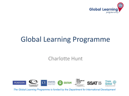 Charlotte Hunt Global Learning Programme