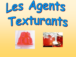 Agents texturants