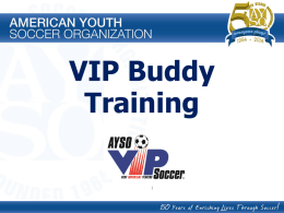 VIP Buddy Training Power Point&Acirc;