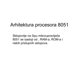 Arhitektura procesora 8051