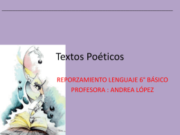 Textos Poéticos - Colegio Hispano Americano