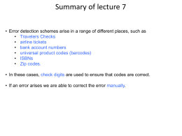 Lecture summaries - People