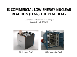 Is LENR the real deal?